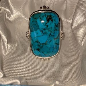Chunky turquoise ring